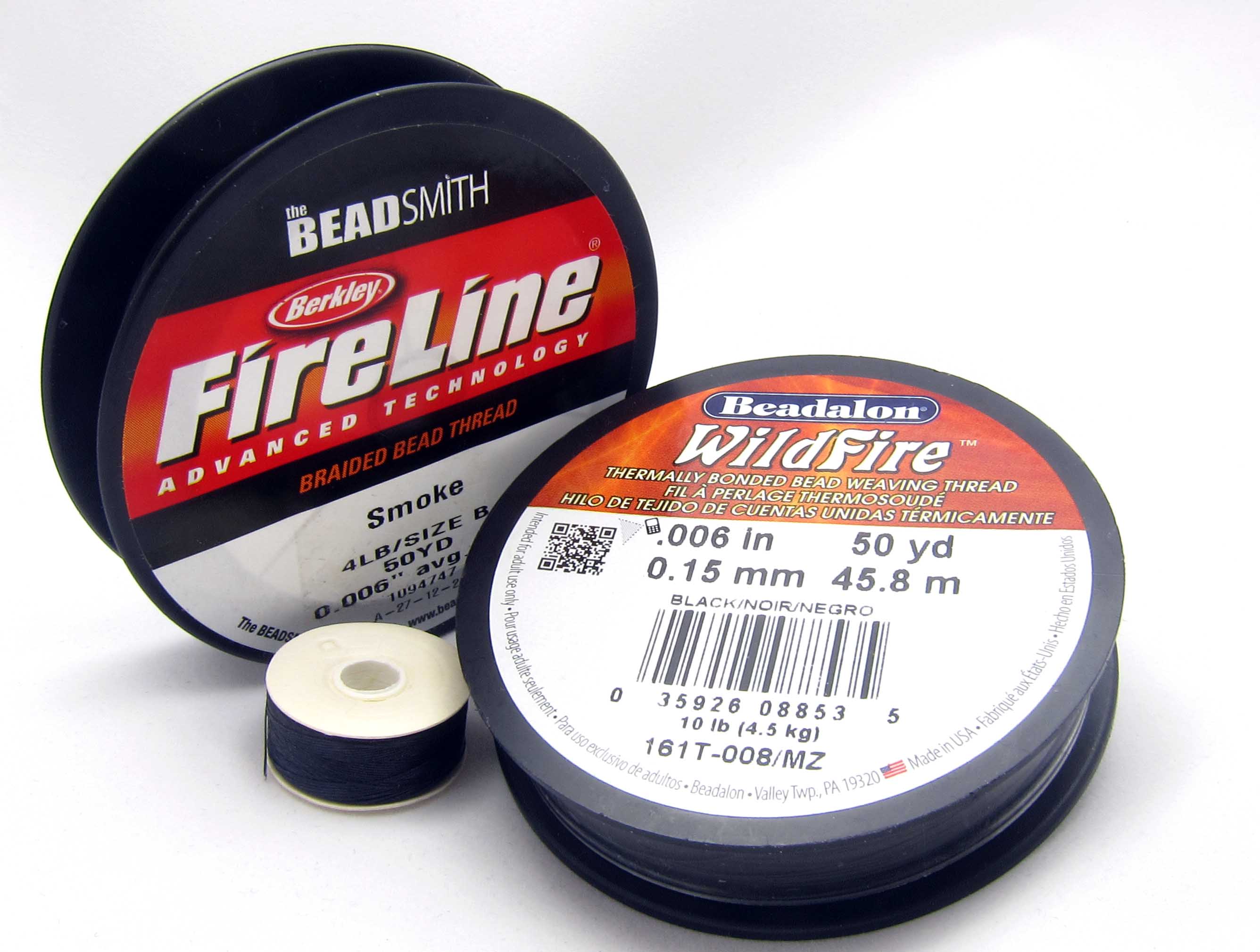 Thread, Berkley® FireLine®, gel-spun polyethylene, smoke, 0.15mm