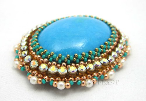 classic turquoise brooch